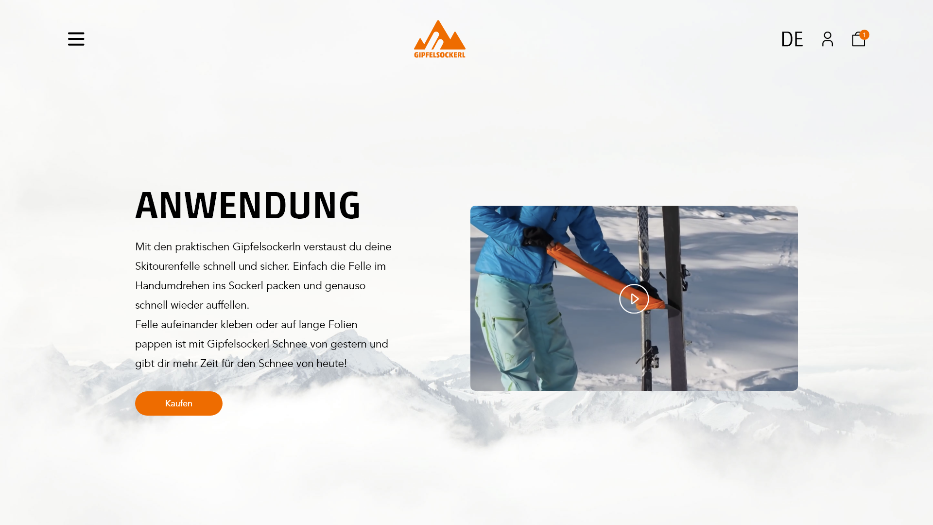 Gipfelsockerl_Anwendung